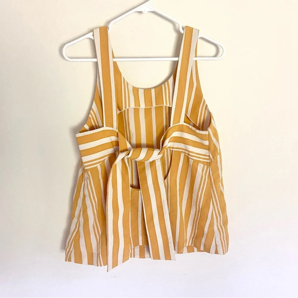 Chinti & Parker Parsol Toe Back Top Open Back Striped Sz 6 - Picture 3 of 5